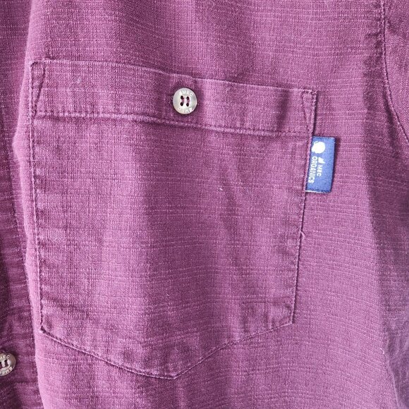 Vintage MEC Organics Burgundy Shirt (M) - Picture 4 of 8